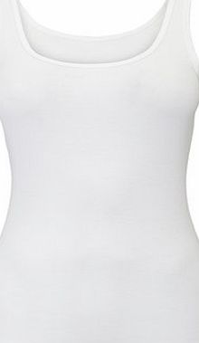 Bhs Womens White Scoop Neck Vest, white 2424010306