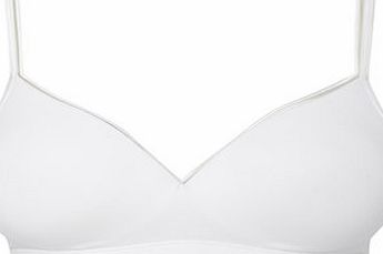 Bhs Womens White Supplex Nonwired Bra, white
