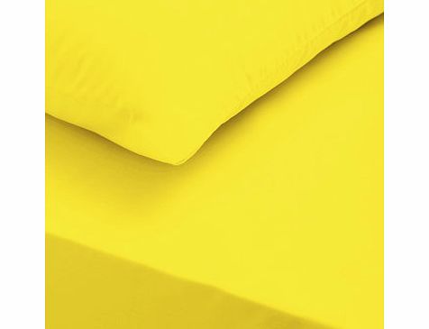 Bhs Yellow essentials fitted sheet, yellow 1893942383
