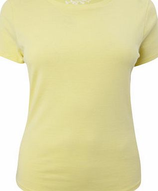 Bhs Yellow Short Sleeve Crew Neck Top, yellow