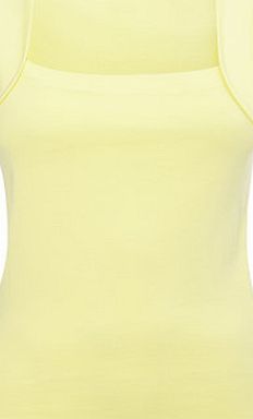Bhs Yellow Square Neck Vest, yellow 2424002383