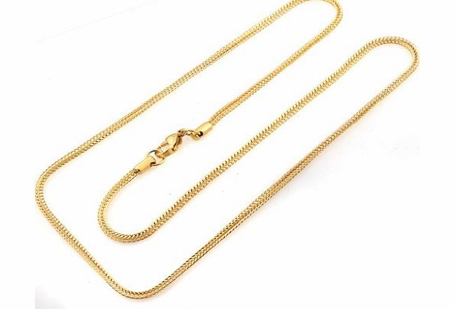 Bhtrading Chain BHtrading Mens Gold Stainless Steel Necklace Link Chain,Width 2.5MM,Length 28 Inches