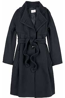 BI LA LI Chevron striped coat