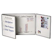 Bi-Office 3-Panel Presentation Board