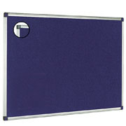 Bi-Office Blue Felt Board