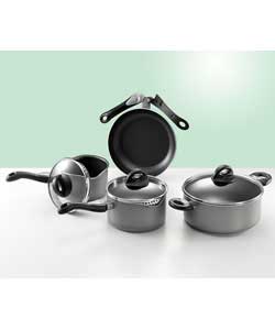 bialetti 4 Piece Cook n Pour Space Saver Aluminium Pan Set