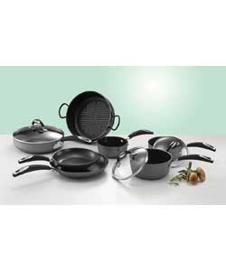 Bialetti 7 Piece Pro Cooking Aluminium Pan Set