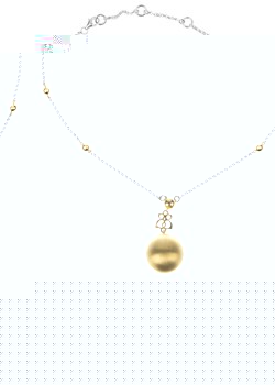 Gold Plated Ball Charm Pendant LB297/56