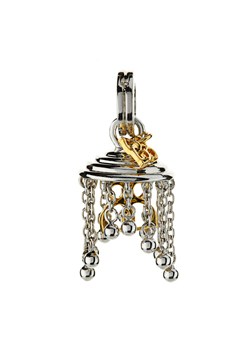 Biba Silver and Gold Plated Fine Chain Charm