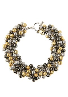 Biba Silver Multi Coloured Boule Bracelet