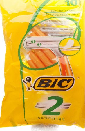 Bic 2 Sensitive 10 Razors