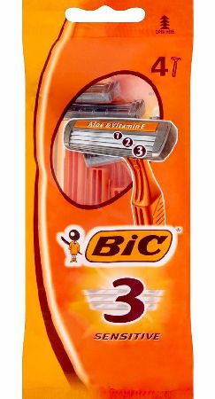 Bic 3 Blade Razor Sensitive Disposable (4)