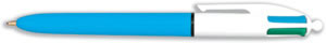 Bic 4-Colour Ball Pen 1.0mm Tip 0.3mm Line Blue