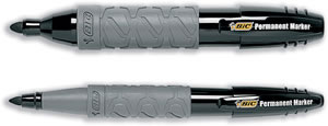 Bic Added Value Permanent Marker Rubber Grip