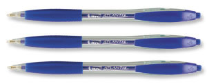 Bic Atlantis Ball Pen Retractable 1.0mm Tip Blue
