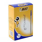 Bic Cristal Medium Blue Ballpoint Pens