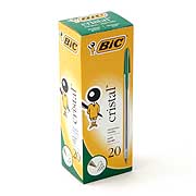 Bic Cristal Medium Green Ballpoint Pens