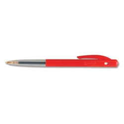 bic M10 Clic Ball Pen 0.4mm Line Width Red Ref