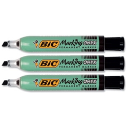 ONYX 1591 Permanent Marker Black Pack 12