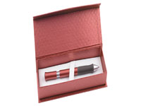 BIC Select Line roller pen with red barrel,