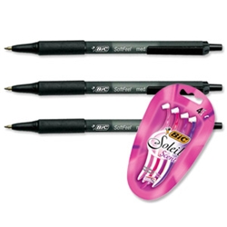Bic SoftFeel Clic Pen Retractable Rubberised