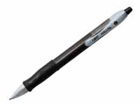 Velocity retractable pen with black gel ink