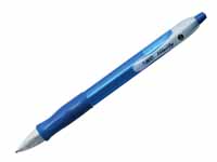 Velocity retractable pen with blue gel ink