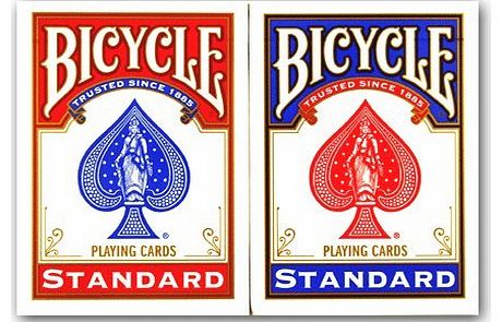 Bicycle 4 Decks of Bicycle Playing Cards (2 x Red 