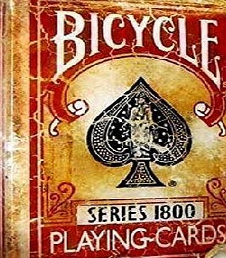 Bicycle Marked Vintage 1800 Deck - Red (Bicycle Cards)