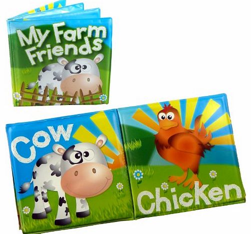 Baby Bath Books - Educational Learning Bath Toy (Farm Friends)