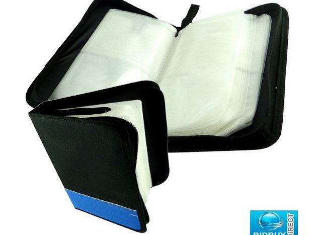 BRAND NEW - 96 CD / DVD / DISCS WALLET HOLDER - CARRY CASE - SCRATCH RESISTANT SLEEVES - PADDED WATER RESISTANT CASE
