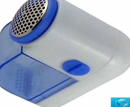 Bid Buy Direct BRAND NEW - SMALL LINT REMOVER - BOBBLE OFF CLOTHES SHAVER - QUICKLY REMOVES PET HAIRS, STRAY FIBRES, FABRIC LINTS, DUST AND DIRT (BLUE)