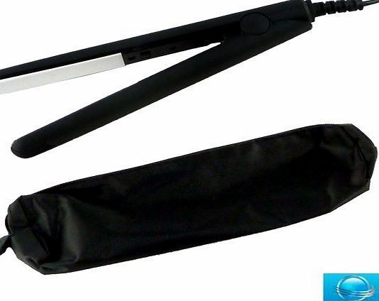 Bid Buy Direct Professional Mini Travel Hair Straightener - Used by Styling Professionals - Gives Silky Smooth Shiny Hair AND Includes a free zipped carry bag