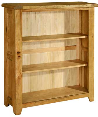 Oak 42in x 36in Small Bookcase