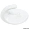 Bags White Self Adhesive Oval Hooks Large