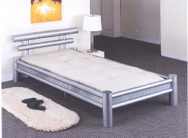 Boy Silver Metal 3ft Single Bedstead