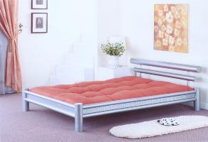 Boy Silver Metal 4ft 6 Double Bedstead