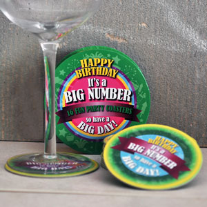 BIG Day Pack 18 Party Coasters