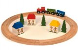 Complete Wooden Train Railway System - 20 piece My First Train Set (Compatible with leading wooden rail systems) - Wooden Toy