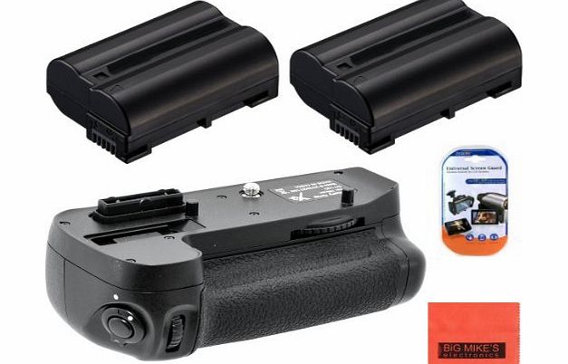 Big Mikes  Battery Grip Kit For Nikon D7100 Digital Slr Camera Includes Qty 2 Replacement En-El15 Batteries   Vertical Battery Grip   More!!