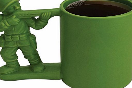 Big Mouth Toys Ceramic Army Man Mug, Green