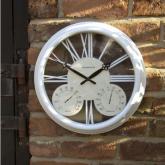Big Outdoor Clock - Antique White