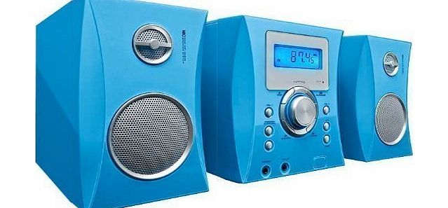 BigBen Interactive Childrens Music Center CD Player Radio Stereo 500 stickers FM BigBen MCD04 blue   headphone