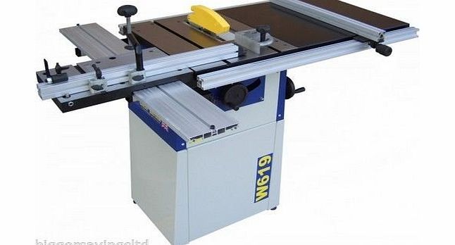 Bigger Saving Charnwood W619 Cast Iron Table Saw C/W Sliding Carriage amp; Extension Tables 24V0