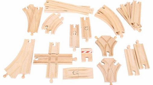 Bigjigs Rail BJT052 Low Level Track Expansion Pack