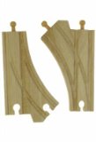 Bigjigs Toys 2 x Curved Points Track Accessory