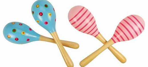 Bigjigs Toys BJ195 Snazzy Maracas (One Pair - Designs Vary)