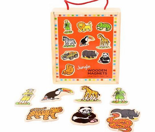 Bigjigs Toys BJ729 Wooden Jungle Magnets