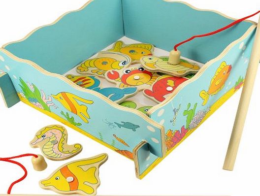 Bigjigs Toys BJ735 Wood Fishing Game