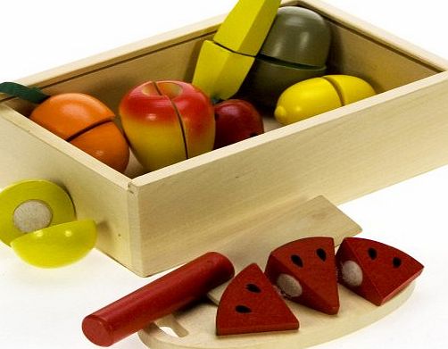 Bigjigs Toys BJ747 Wooden Play Food Cutting Fruit